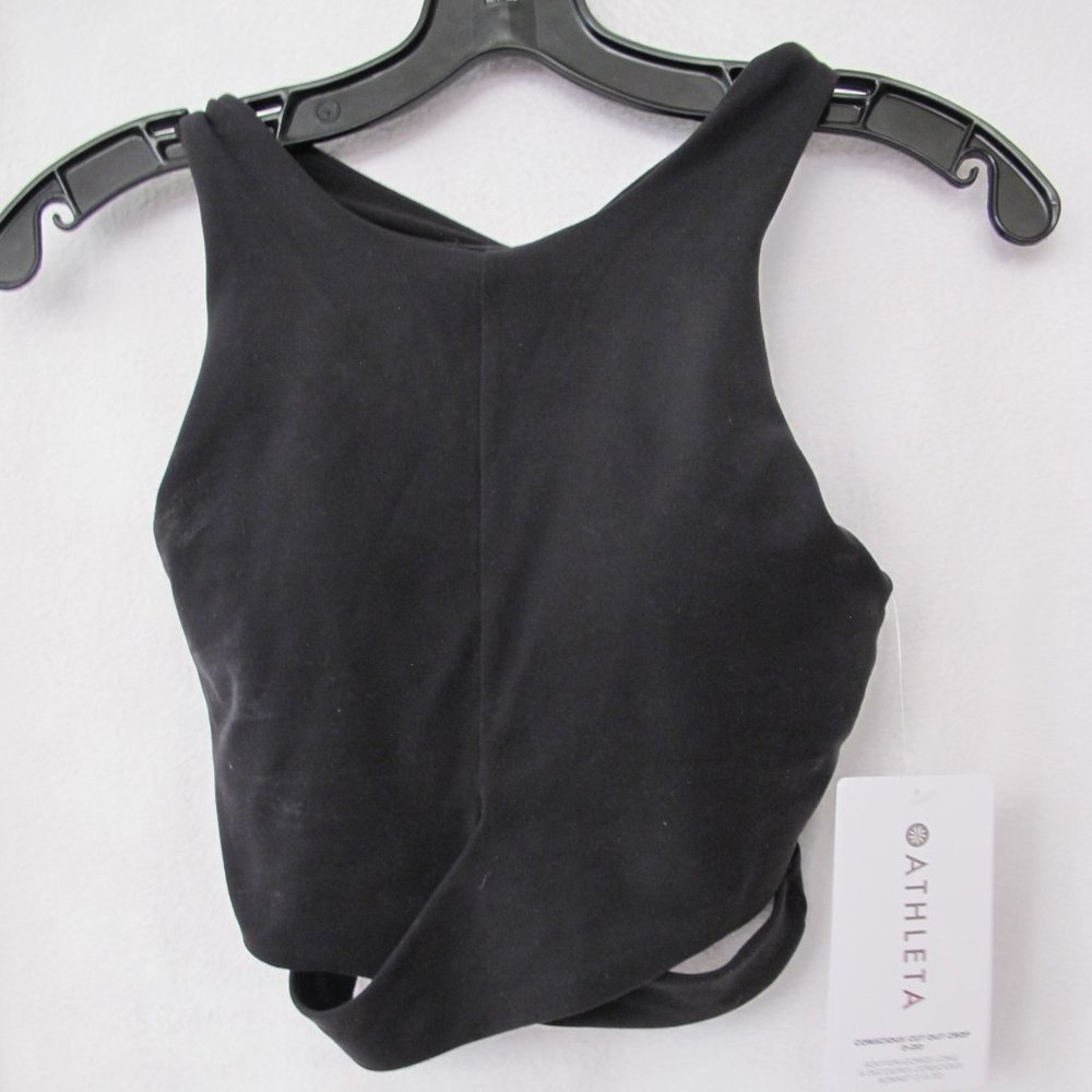 NWT Athleta Conscious Cut Out Crop Sports Bra